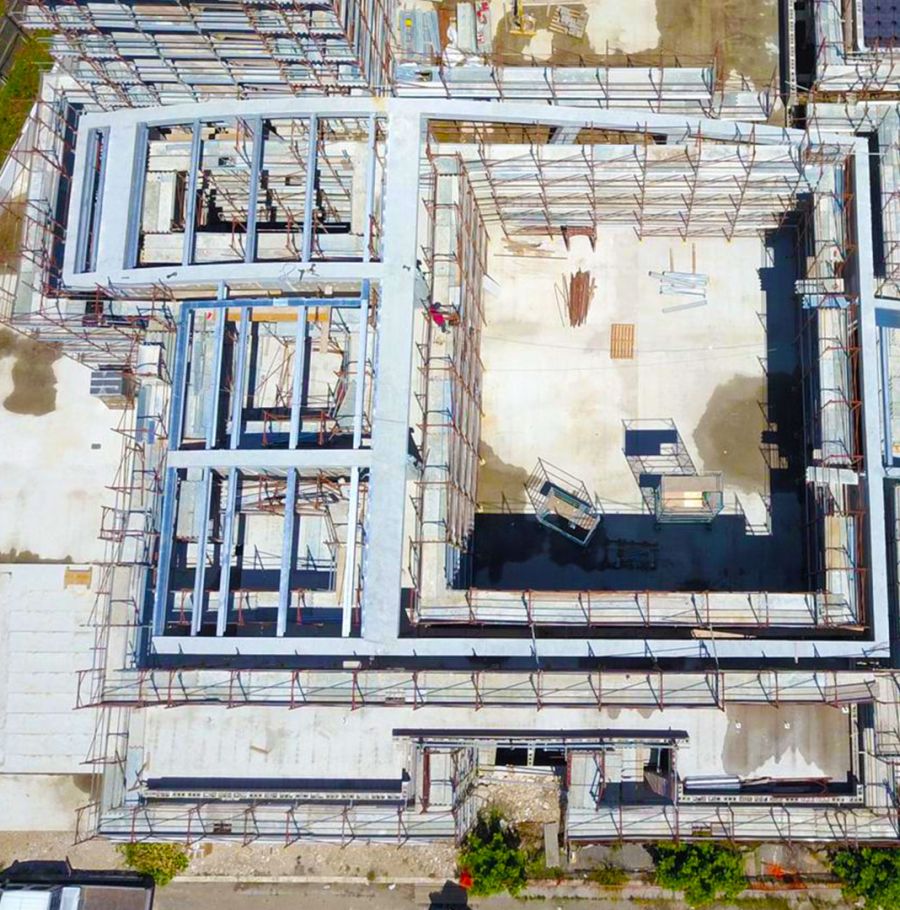 Progettazione Copertura e montaggio Chiesa di Cassino