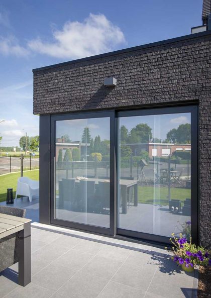 islide finestre in pvc scorrevoli antracite casa